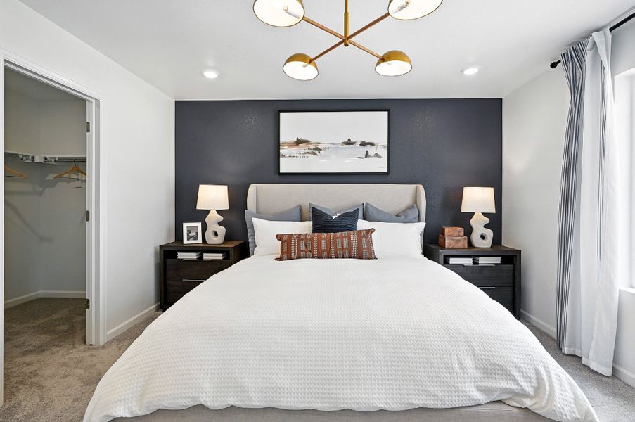 Representative furnished interior of a home built from the Aurora by Taylor Morrison in Parterre Horizon Collection, Thornton (Image 18).