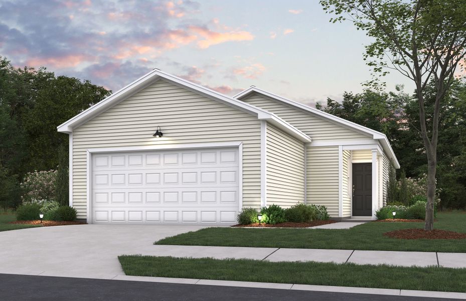 Front exterior of a new home in Bradford Pointe, Summerville, SC, highlighting curb appeal (Image 1). Front exterior of a new home in Bradford Pointe, Summerville, SC, highlighting curb appeal (Image 1).