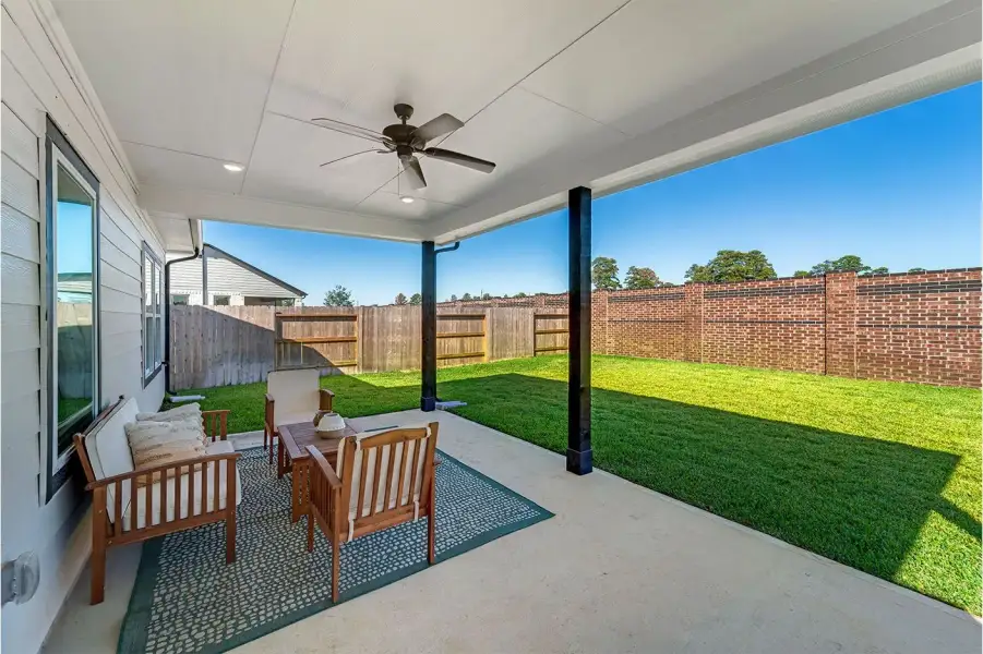 Exterior details and patio area of a home in McCain's Station, Gallatin (Image 2).