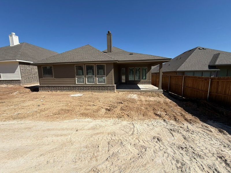 Exterior details and patio area of a home in Waterford Park, Weatherford (Image 2). Exterior details and patio area of a home in Waterford Park, Weatherford (Image 2).