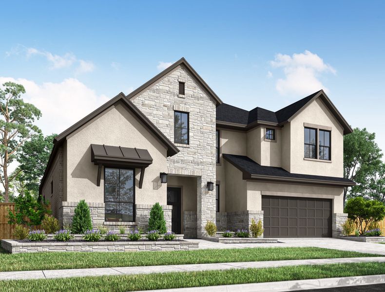 Representative exterior photo of a completed home built from the Windsor by Tri Pointe Homes in Trillium, Richmond, TX (Image 22). Representative exterior photo of a completed home built from the Windsor by Tri Pointe Homes in Trillium, Richmond, TX (Image 22).