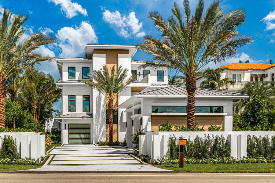 Front exterior of a new home in , Ocean Ridge, FL, highlighting curb appeal (Image 22).