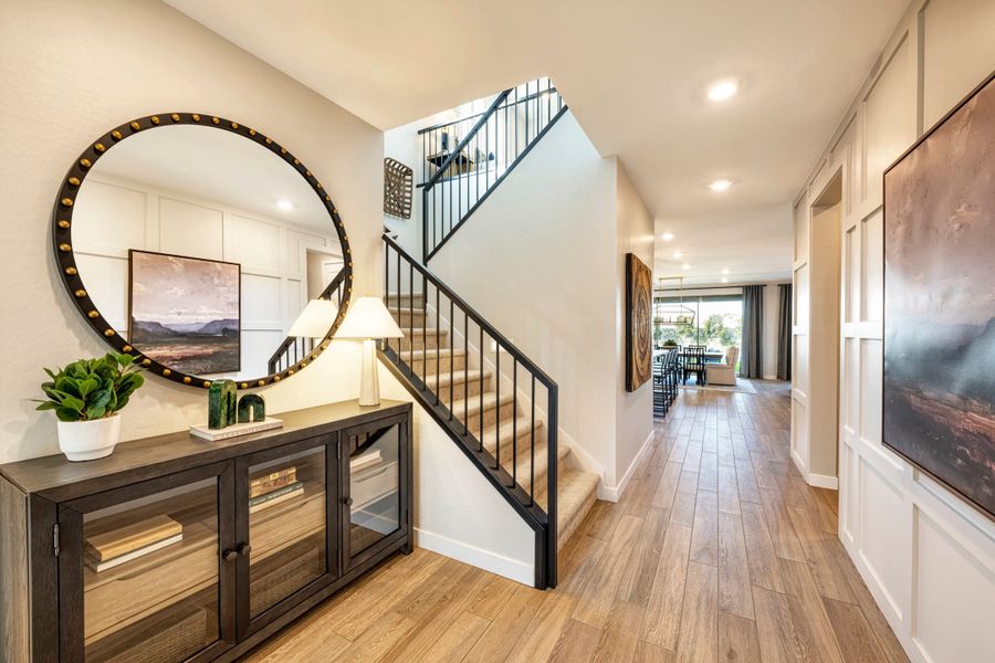 Furnished interior view inside a new home in Terraza, San Tan Valley (Image 9). Furnished interior view inside a new home in Terraza, San Tan Valley (Image 9).