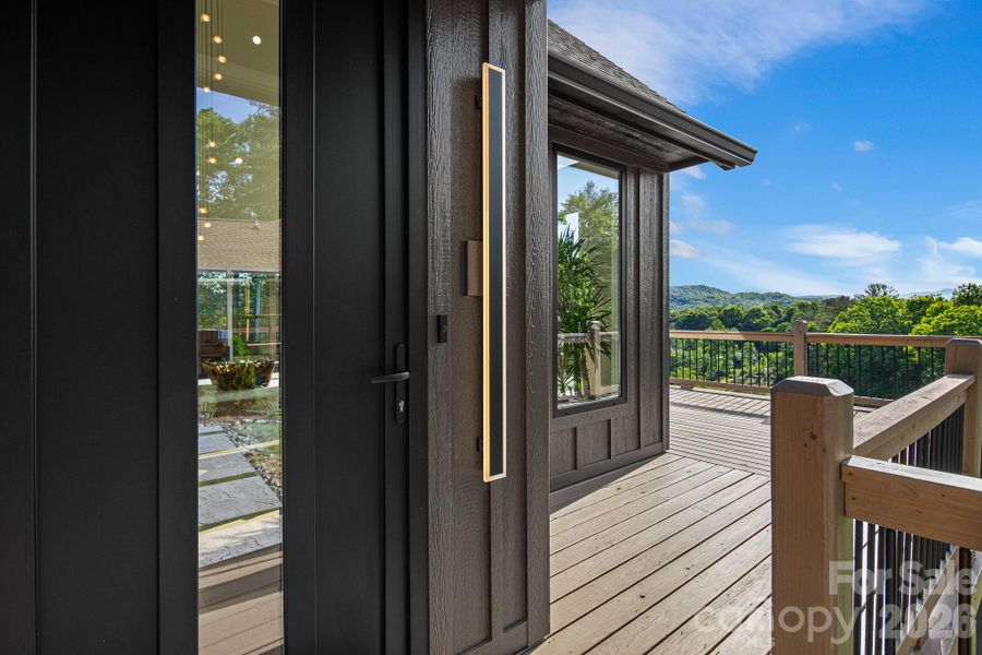 Exterior details and patio area of a home in , Hendersonville (Image 22).