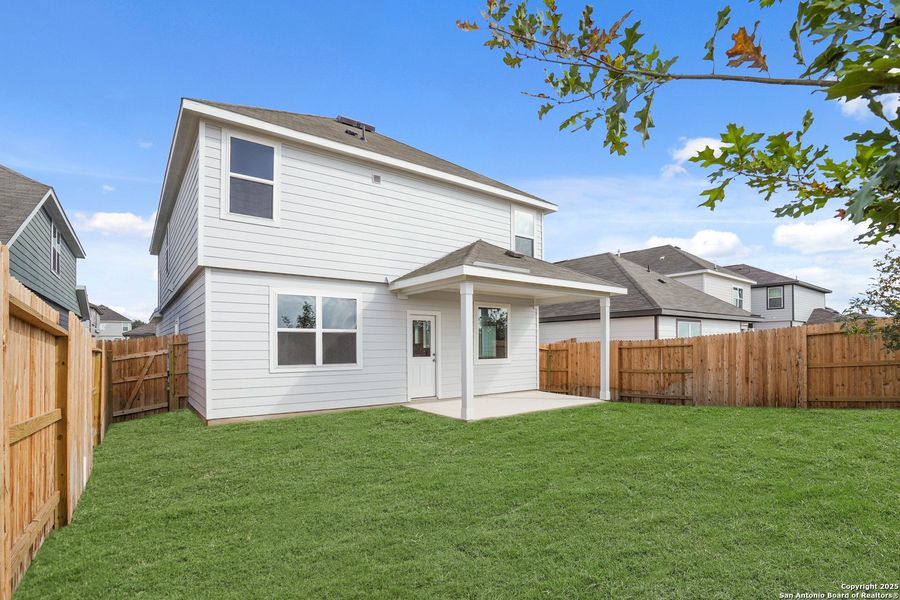 Exterior details and patio area of a home in Timber Creek, San Antonio (Image 3). Exterior details and patio area of a home in Timber Creek, San Antonio (Image 3).