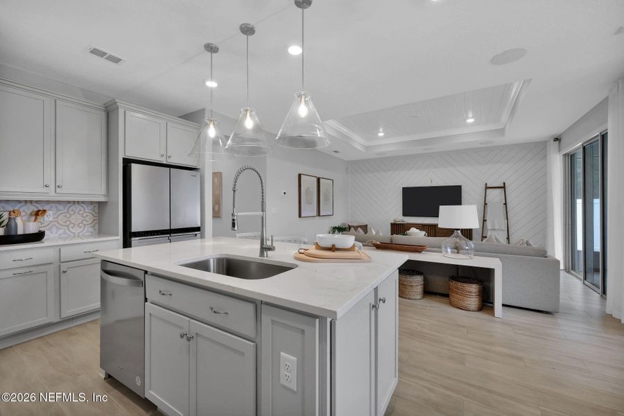 Furnished interior view inside a new home in Double Branch, Middleburg (Image 6). Furnished interior view inside a new home in Double Branch, Middleburg (Image 6).