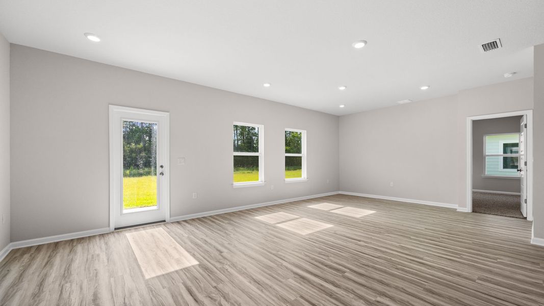 Representative unfurnished interior of a home built from the The Walker by D.R. Horton in Buffer Farms, Port Saint Joe (Image 14).