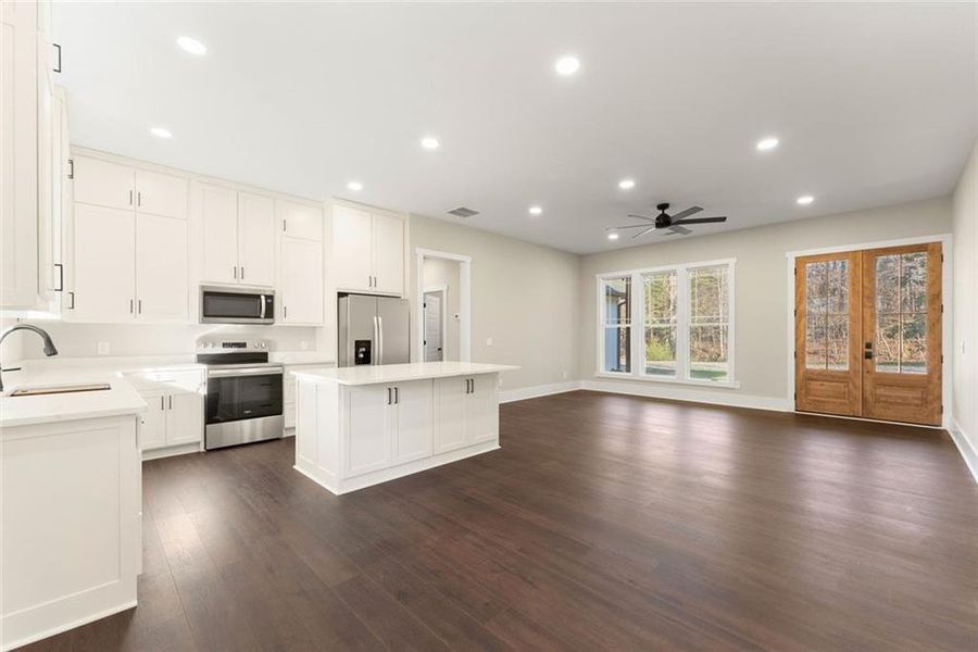 Furnished interior view inside a new home in , Sautee Nacoochee (Image 7).
