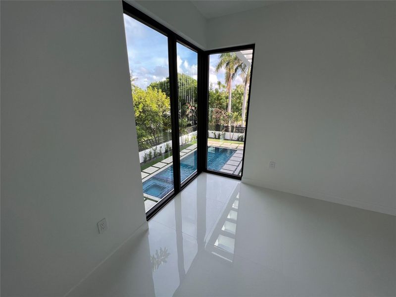 Upstairs Bedroom with Pool View