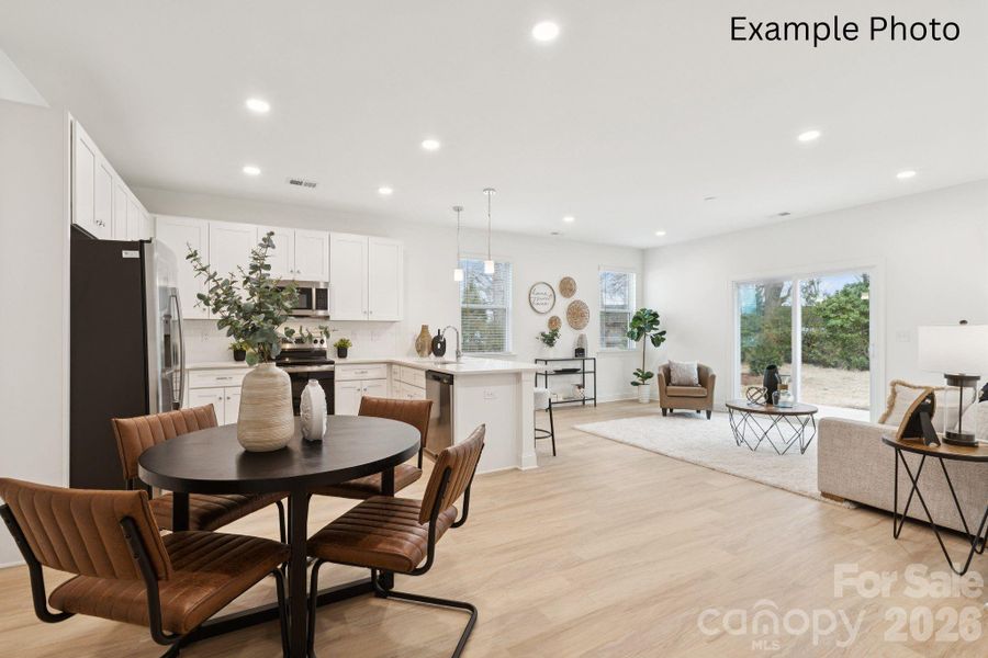 Furnished interior view inside a new home in , Monroe (Image 6).