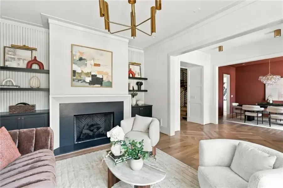 Furnished interior view inside a new home in , Atlanta (Image 12).