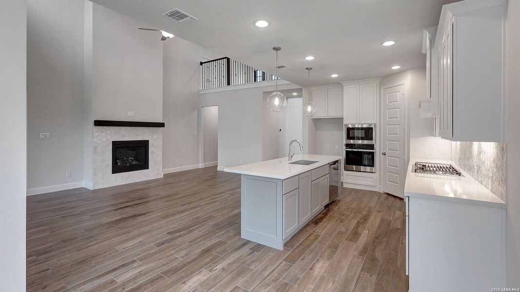 Furnished interior view inside a new home in Haby Hill, San Antonio (Image 14).
