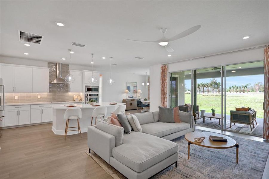 Furnished interior view inside a new home in Angeline, Land O' Lakes (Image 45).