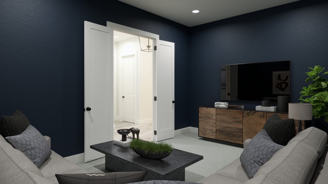 Representative furnished interior of a home built from the Griffin V by Southgate Homes in Eliana, McKinney (Image 7).