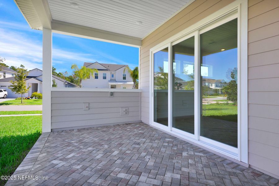 Exterior details and patio area of a home in Seabrook Village at Seabrook, Ponte Vedra (Image 21).