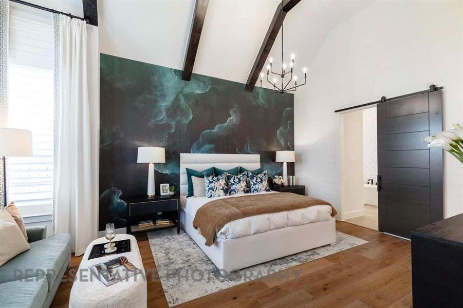 Furnished interior view inside a new home in Star Trail, Prosper (Image 4).