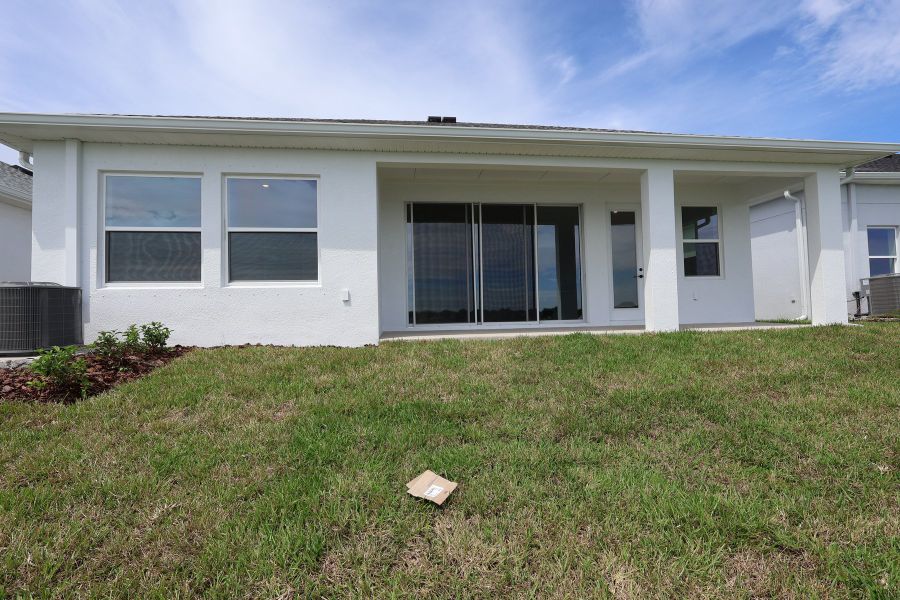 Exterior details and patio area of a home in The Peninsula at Rhodine Lake, Riverview (Image 3).
