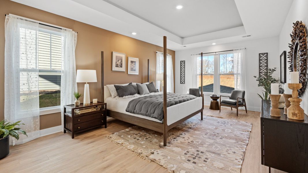 Representative furnished interior of a home built from the Middleton by DRB Homes in Iris Meadows, Moore (Image 9).