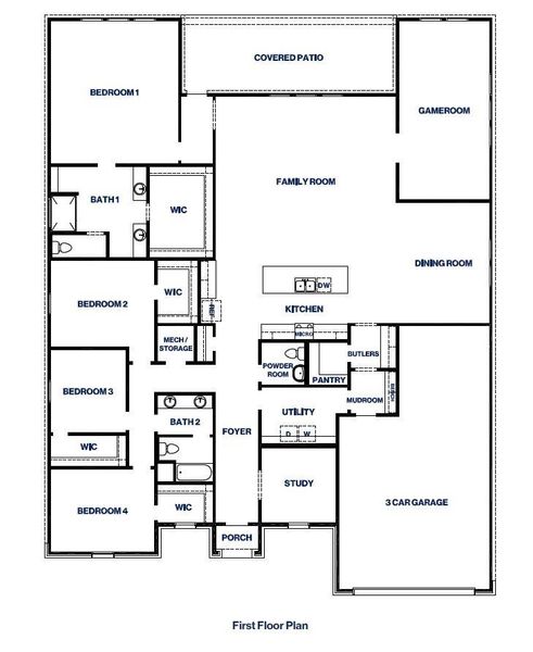 2D floor plan layout of this home in Riverside Estates, Baytown, TX (Image 2). 2D floor plan layout of this home in Riverside Estates, Baytown, TX (Image 2).