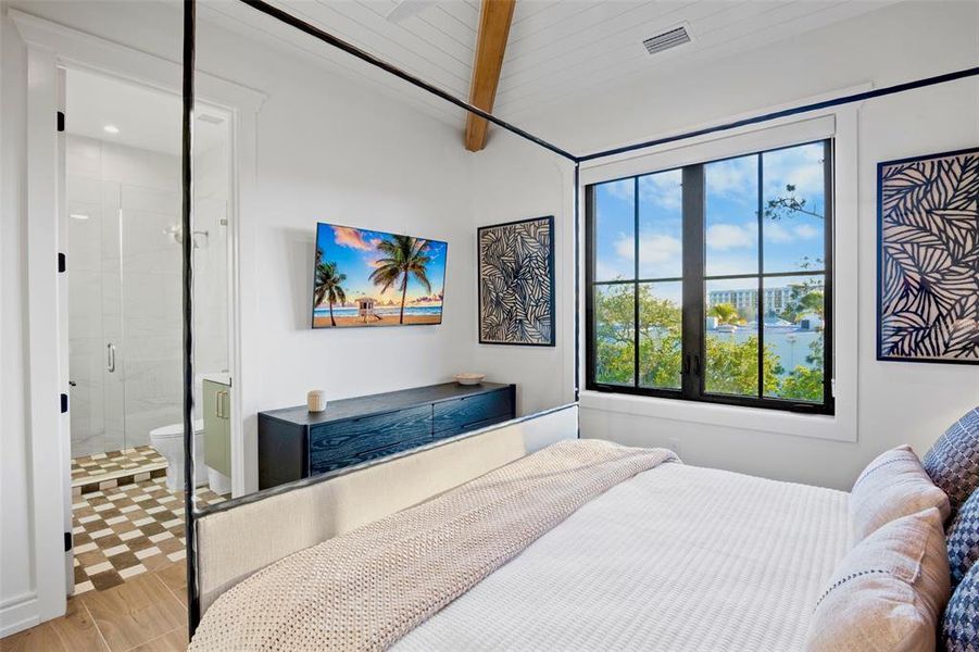 Furnished interior view inside a new home in , Sarasota (Image 32).