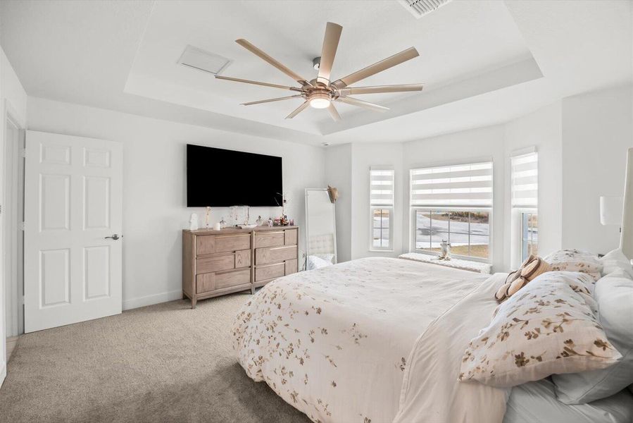 Spacious Owner’s Retreat with a Private Bay Window Sitting Area