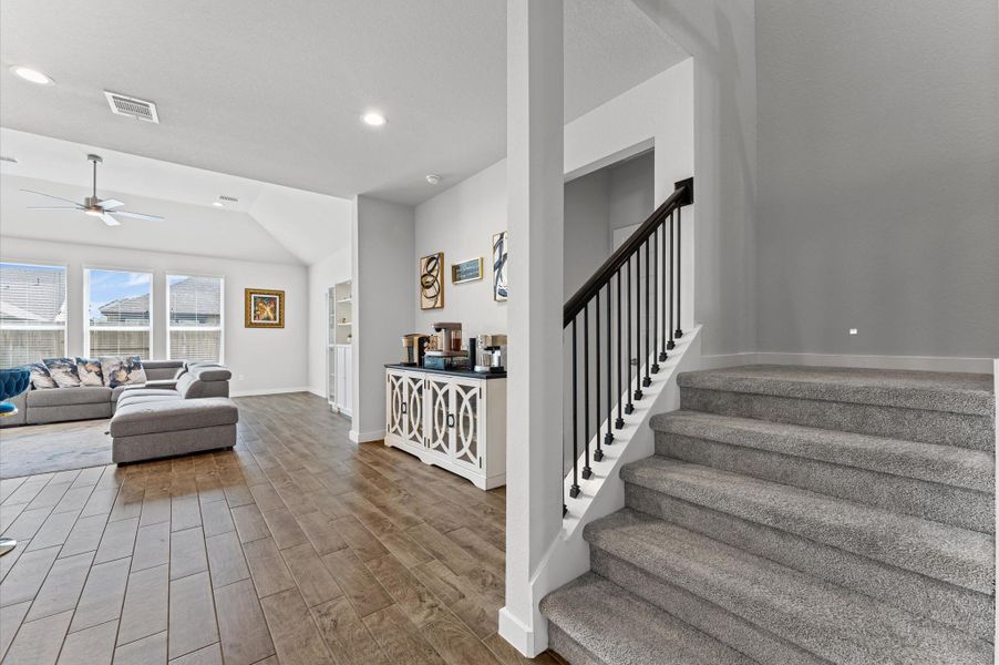 Furnished interior view inside a new home in Sunterra, Katy (Image 12). Furnished interior view inside a new home in Sunterra, Katy (Image 12).