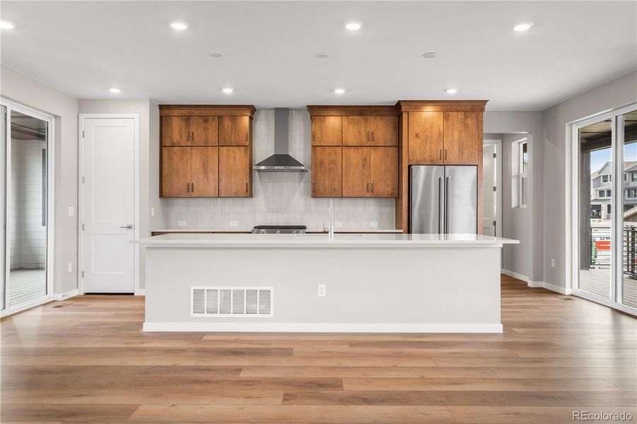 Furnished interior view inside a new home in Tribute at Lyric, Lone Tree (Image 20).