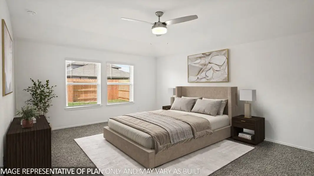 Representative furnished interior of a home built from the Glendale by D.R. Horton in Newport Pointe, Crosby (Image 13).