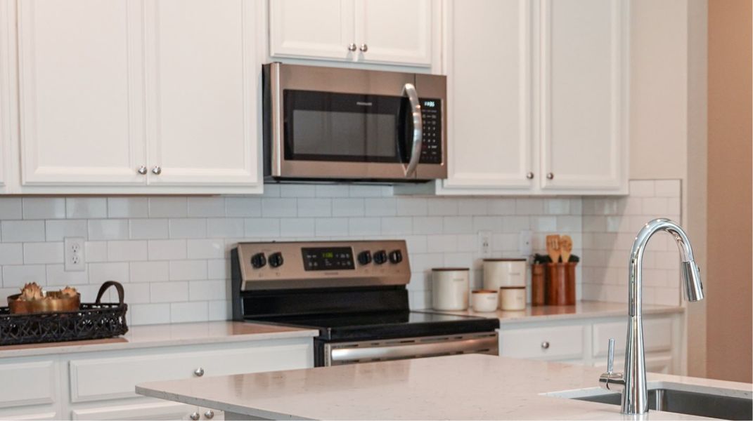 Stove and microwave detail