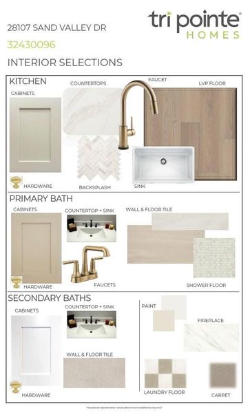 Sample of building materials used in homes in Woodson’s Reserve, Spring (Image 5).