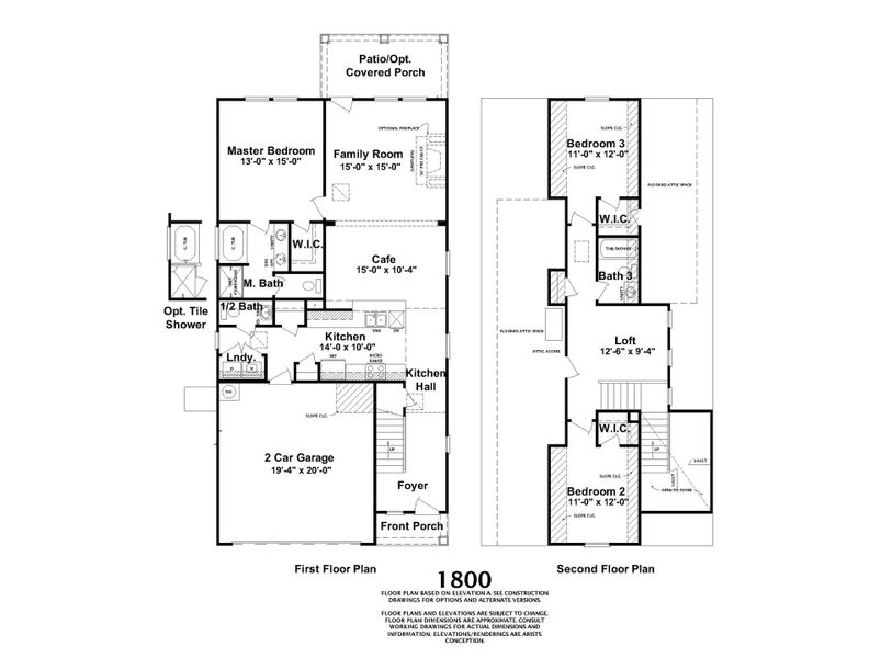 1800 Floorplan by Ivey Homes 1800 Floorplan by Ivey Homes