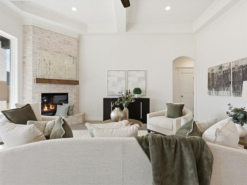 Furnished interior view inside a new home in , Granbury (Image 24).