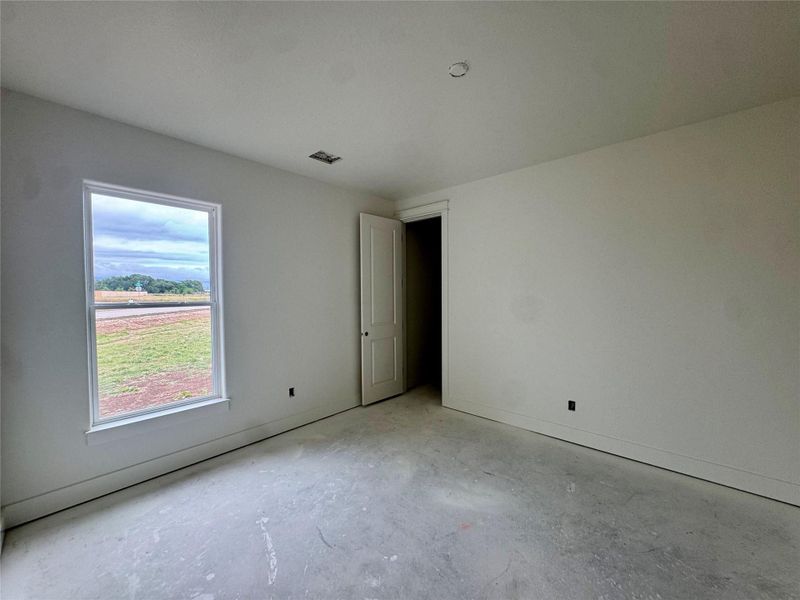 An inviting unfinished room awaits your personalized design.