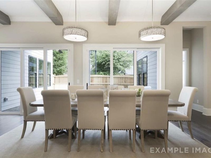 Furnished interior view inside a new home in The Village at Towne Lake, Woodstock (Image 5).