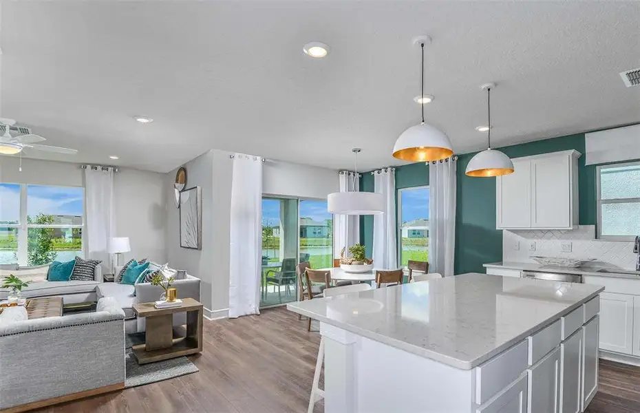 Furnished interior view inside a new home in Oakfield Lakes, Parrish (Image 4).