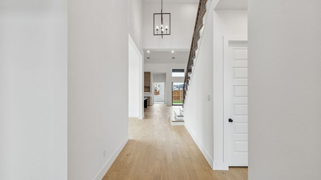 Representative unfurnished interior of a home built from the Reese II by Southgate Homes in The Reserve at Watters, Allen (Image 9).