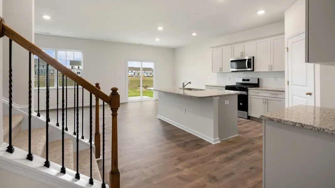 Furnished interior view inside a new home in The Reserve at Prestleigh, Wake Forest (Image 10).