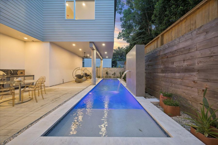 Exterior details and patio area of a home in , Houston (Image 29).