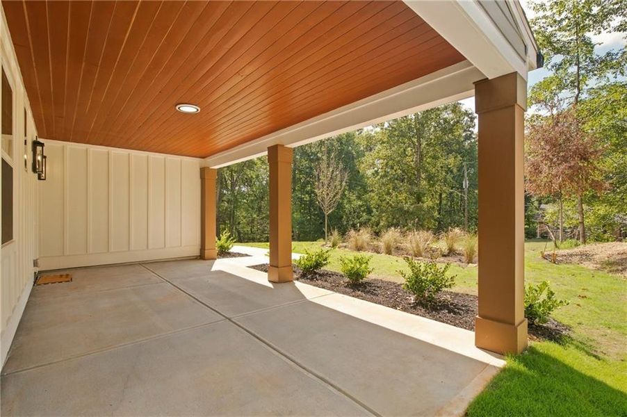 Exterior details and patio area of a home in , Atlanta (Image 30).
