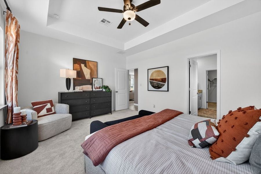 Furnished interior view inside a new home in Turners Crossing, Buda (Image 16). Furnished interior view inside a new home in Turners Crossing, Buda (Image 16).