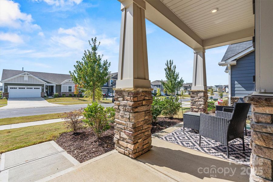 Exterior details and patio area of a home in Waxhaw Landing, Monroe (Image 2).