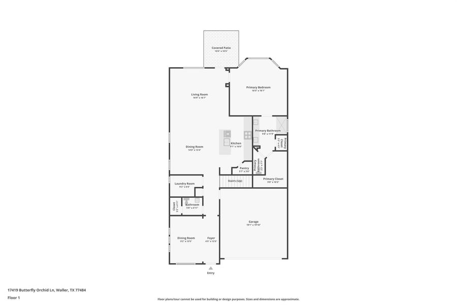2D floor plan layout of this home in Pine Lake Cove - Premier Series, Montgomery, TX (Image 3).