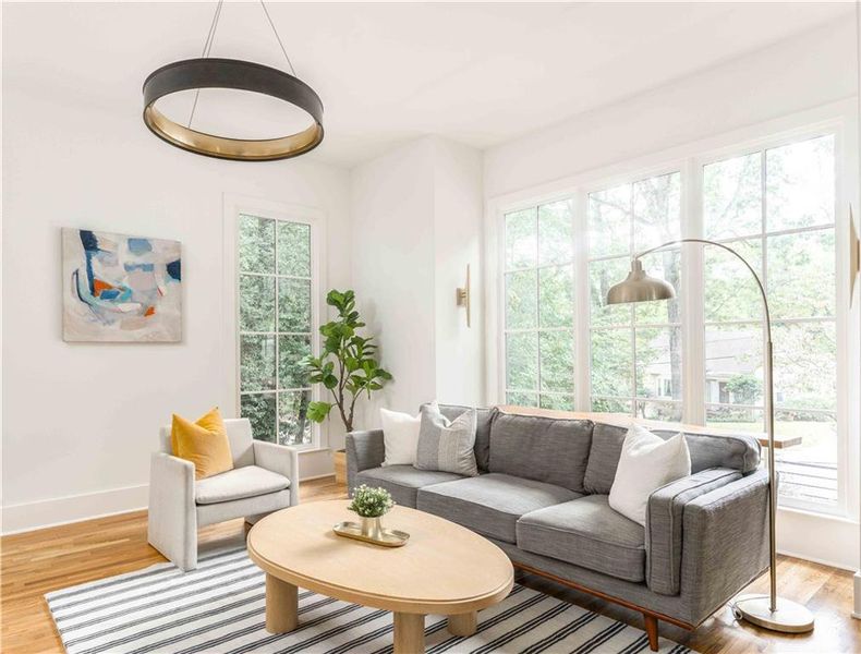 Furnished interior view inside a new home in , Atlanta (Image 34). Furnished interior view inside a new home in , Atlanta (Image 34).