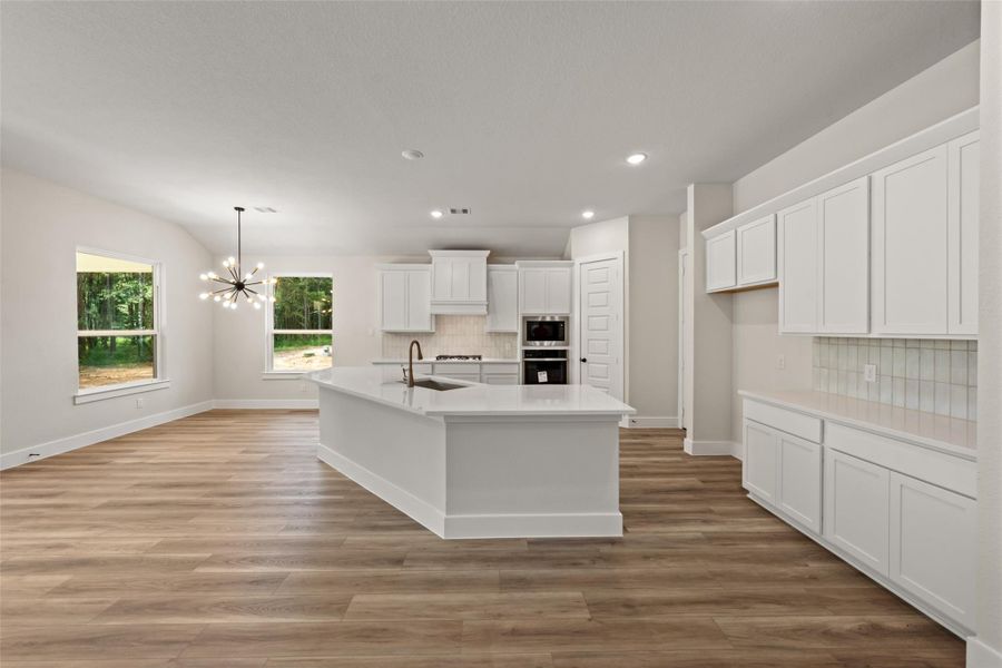 Furnished interior view inside a new home in Deer Pines, Conroe (Image 9).