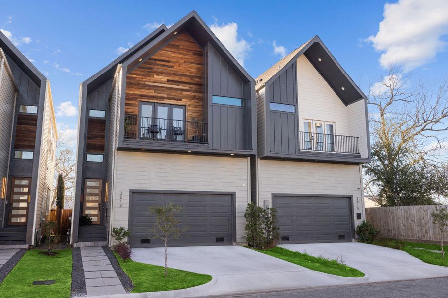 Front exterior of a new home in , Houston, TX, highlighting curb appeal (Image 2). Front exterior of a new home in , Houston, TX, highlighting curb appeal (Image 2).