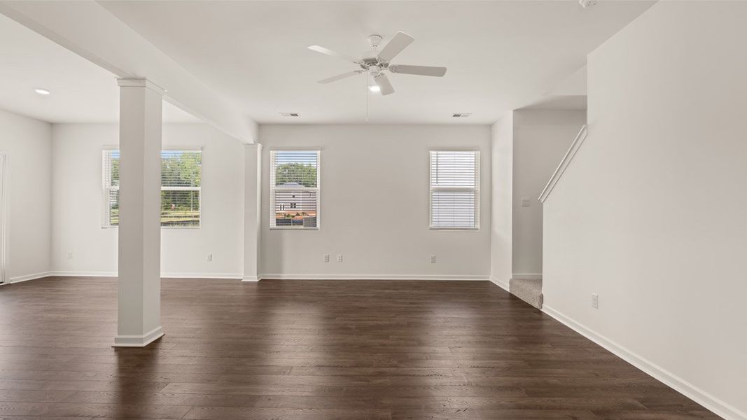 Spacious, unfurnished interior of a new home in Oakchase at Hampton, Hampton (Image 16). Spacious, unfurnished interior of a new home in Oakchase at Hampton, Hampton (Image 16).
