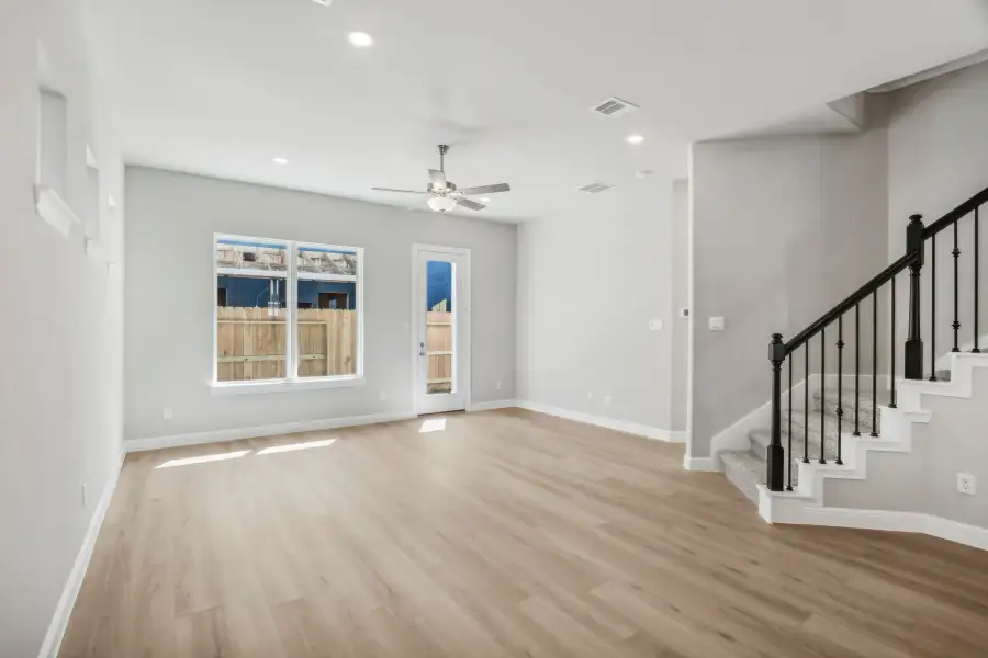 Spacious, unfurnished interior of a new home in Bridge Creek Village - Luxe Series, Cypress (Image 8).