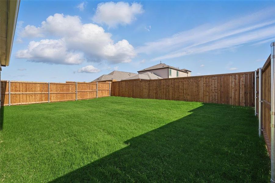 View of fenced backyard View of fenced backyard