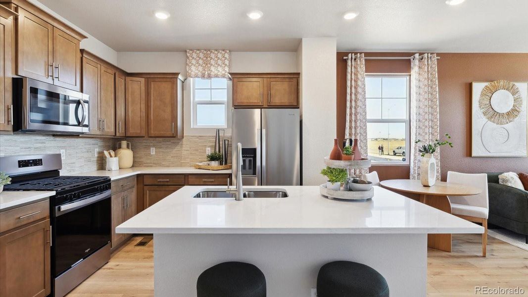 Furnished interior view inside a new home in Horizon Uptown, Aurora (Image 17).