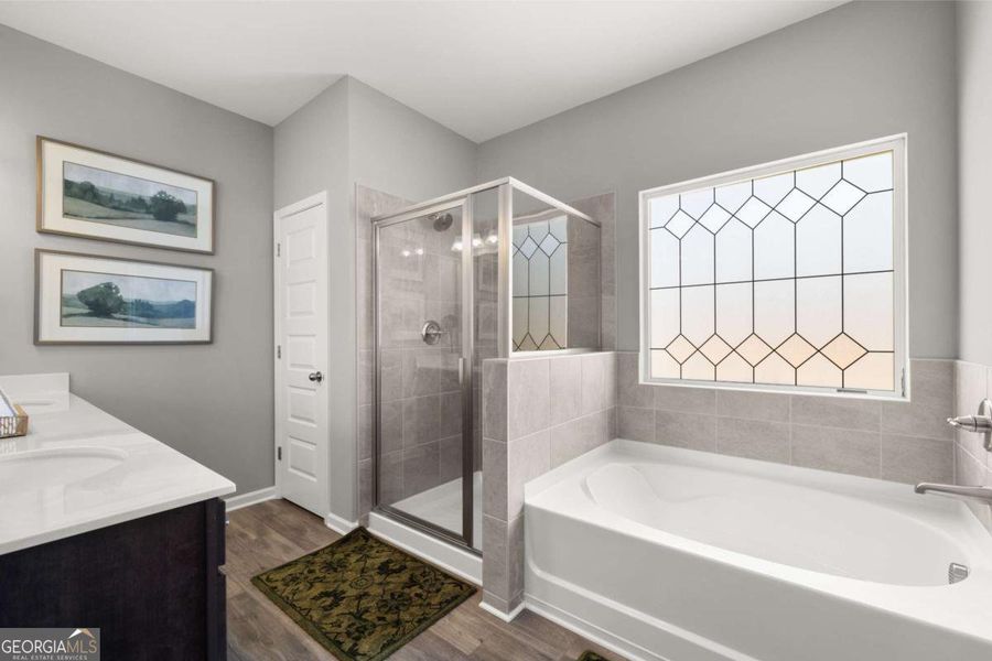 Furnished interior view inside a new home in Trellis Park, Hampton (Image 15). Furnished interior view inside a new home in Trellis Park, Hampton (Image 15).